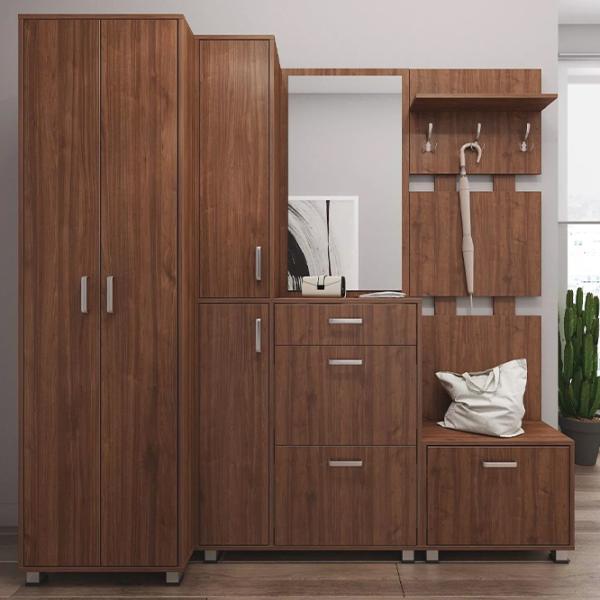 Комплект для прихожей Fabrik Home Madlen 2100 ЛДСП/ Орех каменный photo 2