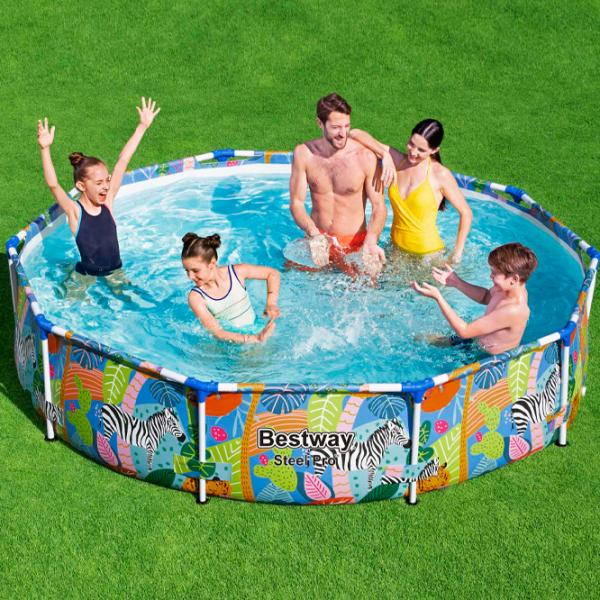 Piscină Bestway 56985BW 4062 l/ Cu cadru/ Multicolor photo 4 Piscină Bestway 56985BW 4062 l/ Cu cadru/ Multicolor photo 4