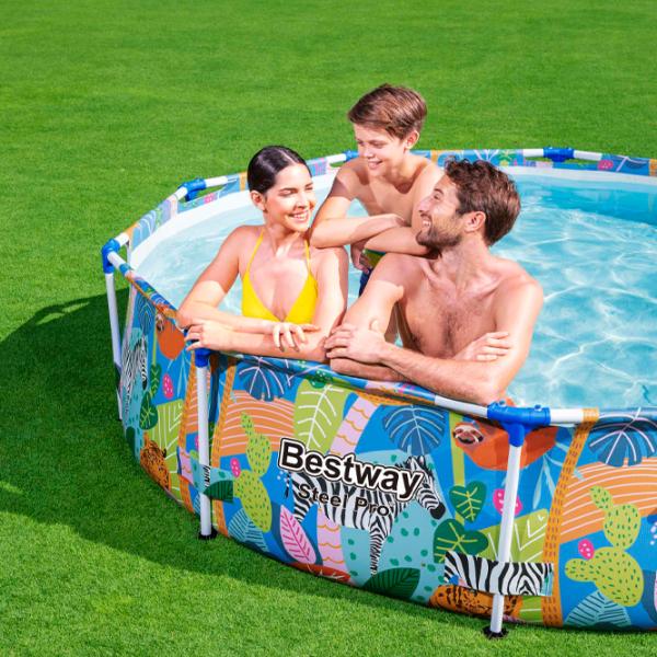 Piscină Bestway 56985BW 4062 l/ Cu cadru/ Multicolor photo 5 Piscină Bestway 56985BW 4062 l/ Cu cadru/ Multicolor photo 5