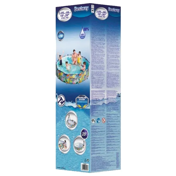 Piscină Bestway 56985BW 4062 l/ Cu cadru/ Multicolor photo 7 Piscină Bestway 56985BW 4062 l/ Cu cadru/ Multicolor photo 7