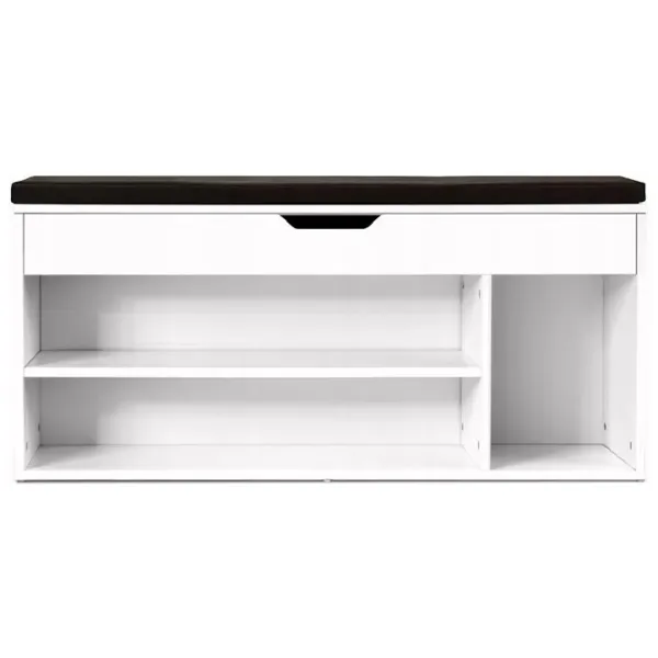Стеллаж для обуви Costway HW61147WH 48см x 104см x 30см/ White/ Белый photo 2 Стеллаж для обуви Costway HW61147WH 48см x 104см x 30см/ White/ Белый photo 2