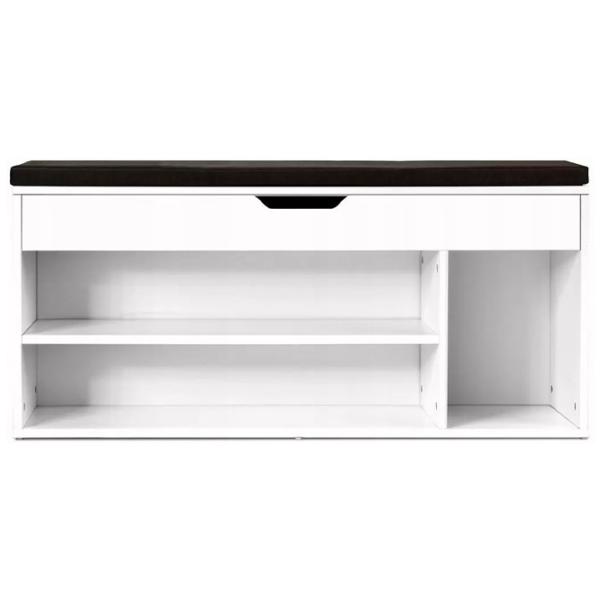 Стеллаж для обуви Costway HW61147WH 48см x 104см x 30см/ White/ Белый photo 2 Стеллаж для обуви Costway HW61147WH 48см x 104см x 30см/ White/ Белый photo 2