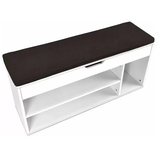 Стеллаж для обуви Costway HW61147WH 48см x 104см x 30см/ White/ Белый photo 3 Стеллаж для обуви Costway HW61147WH 48см x 104см x 30см/ White/ Белый photo 3