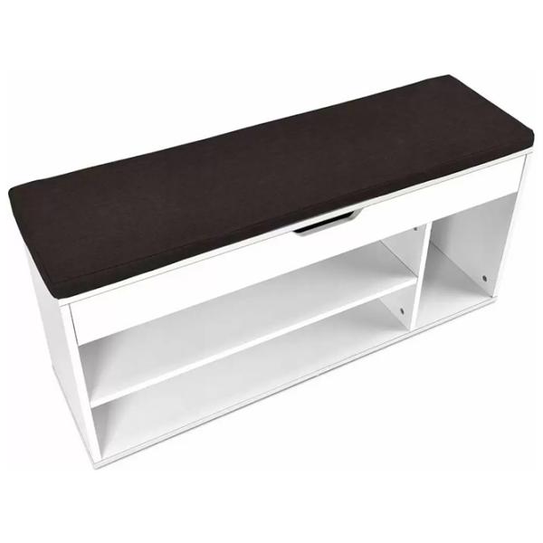 Стеллаж для обуви Costway HW61147WH 48см x 104см x 30см/ White/ Белый photo 3 Стеллаж для обуви Costway HW61147WH 48см x 104см x 30см/ White/ Белый photo 3
