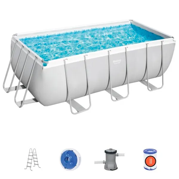 Piscină Bestway 56456BW 8124 l/ Cu cadru/ Grey photo 2 Piscină Bestway 56456BW 8124 l/ Cu cadru/ Grey photo 2