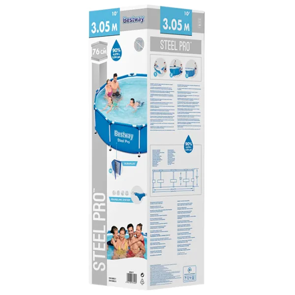 Piscină Bestway 56677BW 4678 l/ Cu cadru/ Blue photo 5 Piscină Bestway 56677BW 4678 l/ Cu cadru/ Blue photo 5