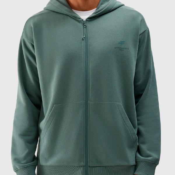 Толстовка для мужчин 4F 4FWSS24TSWSM1011 Прямой/ Зелёный photo 5