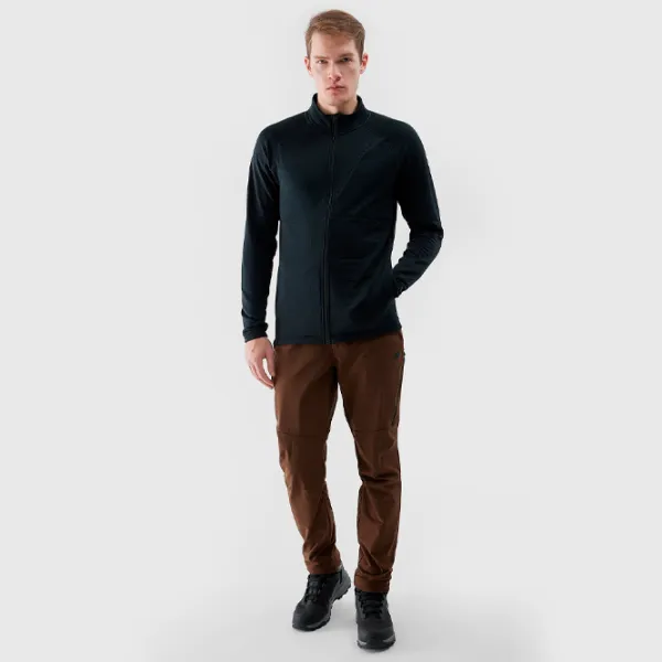 Толстовка для мужчин 4F 4FWSS24TFSWM315 Прямой/ Черный photo 4