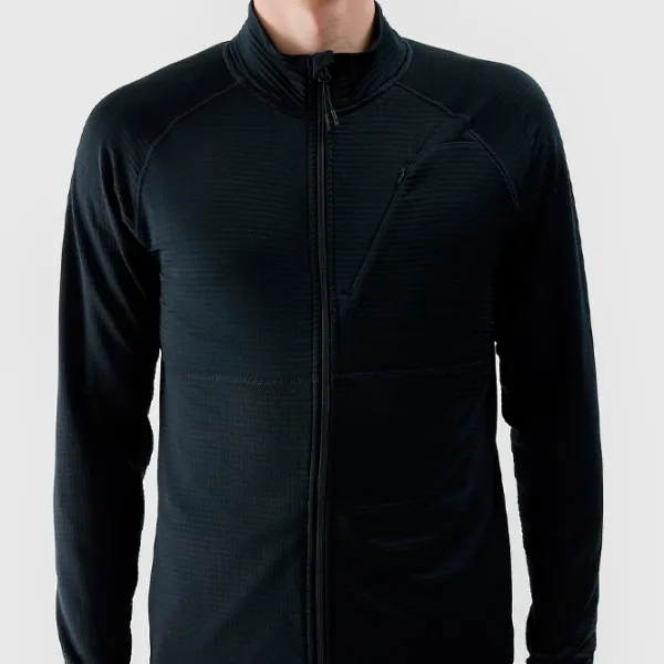 Hanorac pentru bărbați 4F 4FWSS24TFSWM315 Drept/ Black photo 4