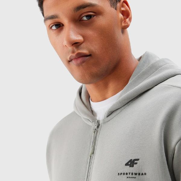 Hanorac pentru bărbați 4F 4FWSS24TSWSM1011 Drept/ Grey photo 2