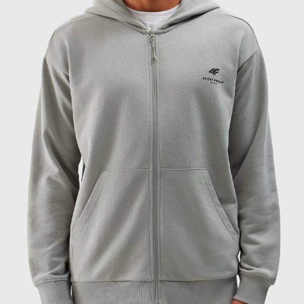 Hanorac pentru bărbați 4F 4FWSS24TSWSM1011 Drept/ Grey photo 5