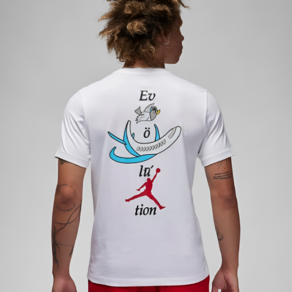 Tricou pentru bărbați Jordan Gfx SS Crew3 White photo 2