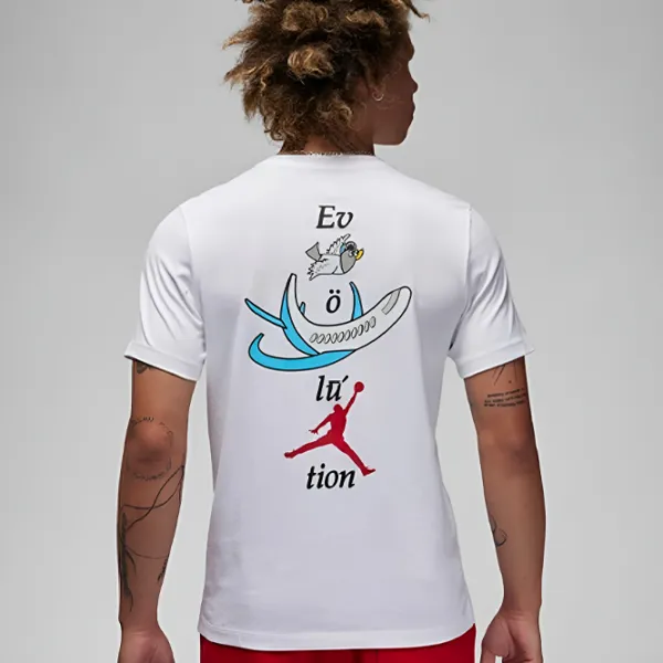 Tricou pentru bărbați Jordan Gfx SS Crew3 White photo 2 Tricou pentru bărbați Jordan Gfx SS Crew3 White photo 2