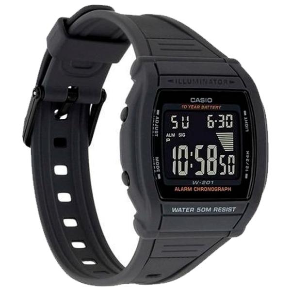 Наручные часы для мужчин Casio W-201-1B Кварцевый/ 40 x 36 мм photo 3