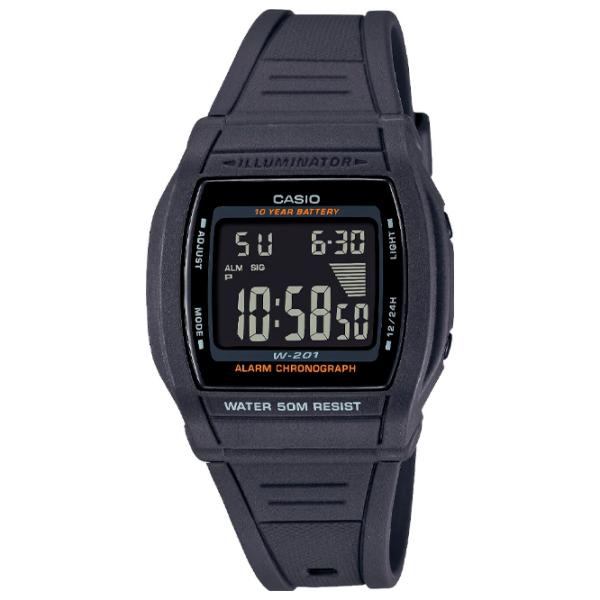 Наручные часы для мужчин Casio W-201-1B Кварцевый/ 40 x 36 мм photo 4