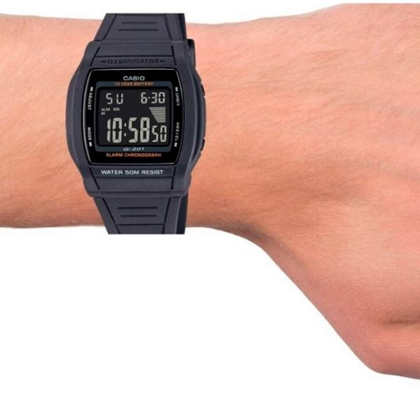 Наручные часы для мужчин Casio W-201-1B Кварцевый/ 40 x 36 мм photo 5