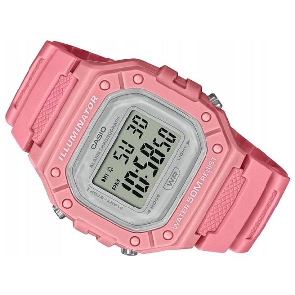 Ceas de mână pentru femei Casio W-218HC-4A Cuarț/ 43 mm photo 2