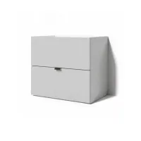 Noptiere Fabrik Home Hardy 45 x 55 x 34.5/ PAL Laminat/ Grey matt photo 2