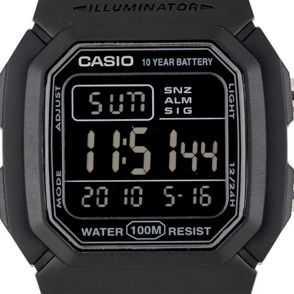 Ceas de mână pentru bărbați Casio W-800H-1B Cuarț/ 44 x 37 mm photo 3 Ceas de mână pentru bărbați Casio W-800H-1B Cuarț/ 44 x 37 mm photo 3