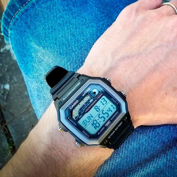 Наручные часы для мужчин Casio WS-1600H-1A Кварцевый/ 45 x 42 мм photo 4