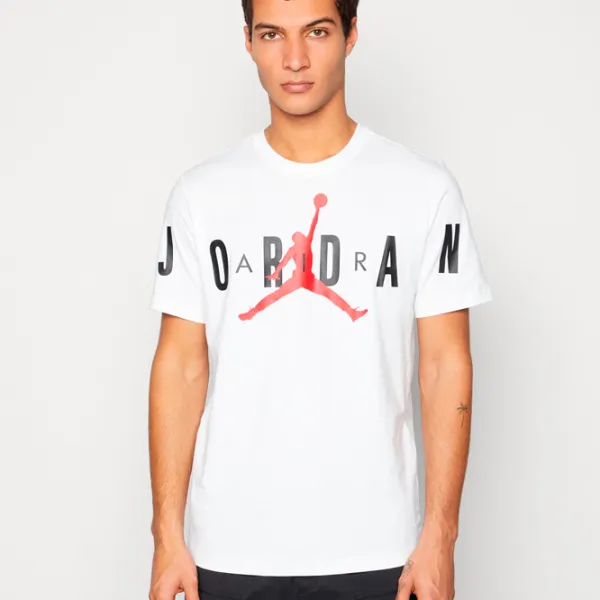 Tricou pentru bărbați Jordan Jdair Stretch SS Crew 100% bumbac/ White photo 2