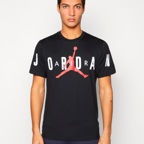 Tricou pentru bărbați Jordan Jdair Stretch SS Crew 100% bumbac/ Black photo 2