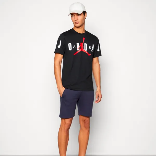 Tricou pentru bărbați Jordan Jdair Stretch SS Crew 100% bumbac/ Black photo 4