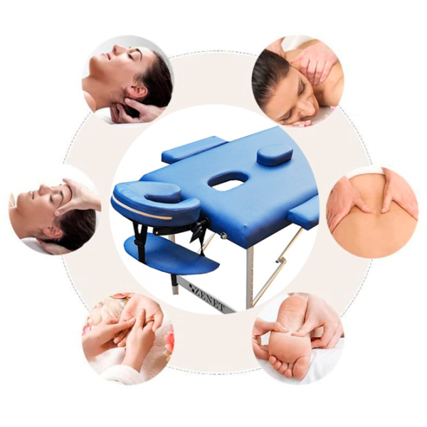 Masă de masaj Zenet 1049 L Navy Blue photo 4