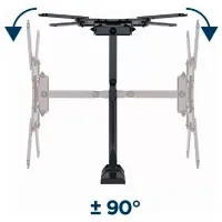 Suport TV Gembird WM-55ST-01 VESA 400 x 400 mm photo 4