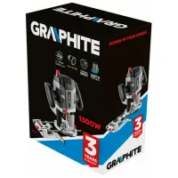 Maşina de frezat Graphite 59G717 1300 W/ Gray photo 2