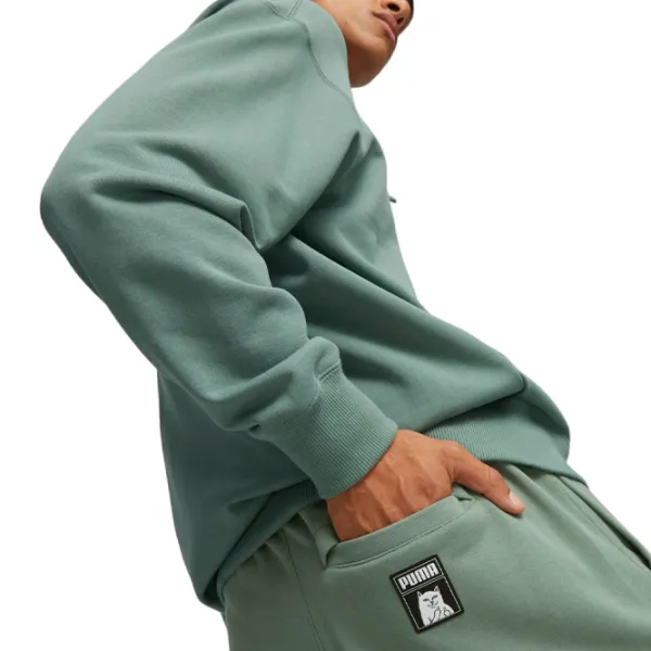Спортивные брюки для мужчин Puma X Ripndip Sweatpants Tr L/ Эвкалипт photo 7
