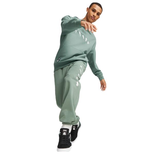 Pantaloni sportivi pentru bărbați Puma X Ripndip Sweatpants Tr XL/ Eucalyptus photo 5