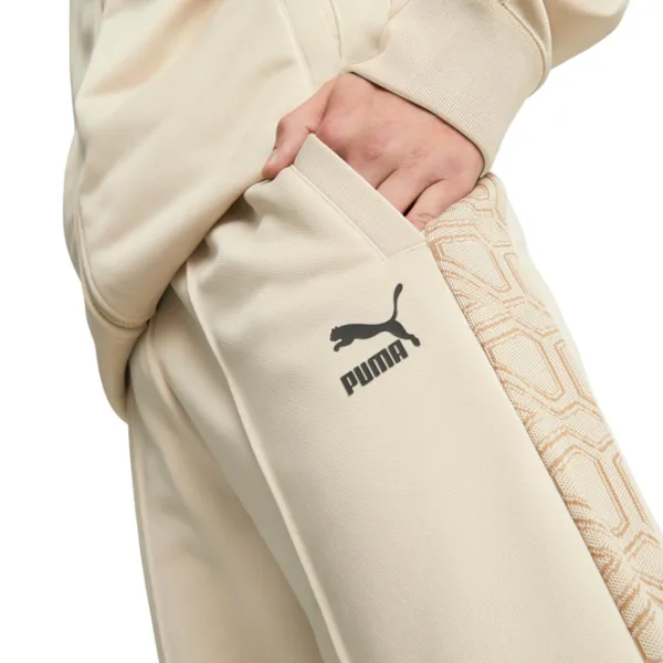 Pantaloni sportivi pentru bărbați Puma T7 Trend 7Etter Track Pants Pt L/ Beige photo 6