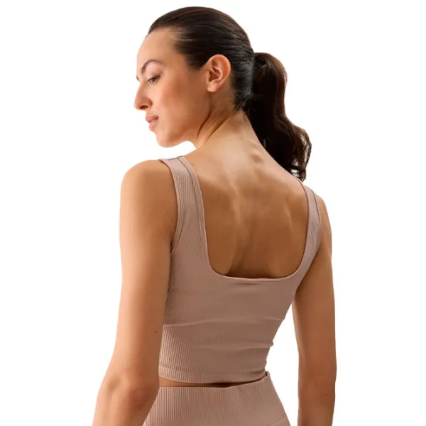 Топ для женщин 4F 4FWSS24TSLEF072-83S Бежевый photo 2 Топ для женщин 4F 4FWSS24TSLEF072-83S Бежевый photo 2