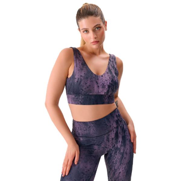 Топ для женщин 4F 4FWSS24USBAF120-81A Пурпурный photo 2