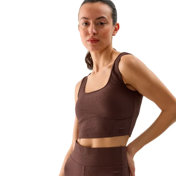 Bustieră pentru femei 4F 4FWSS24TSLEF072-80S Brown photo 2