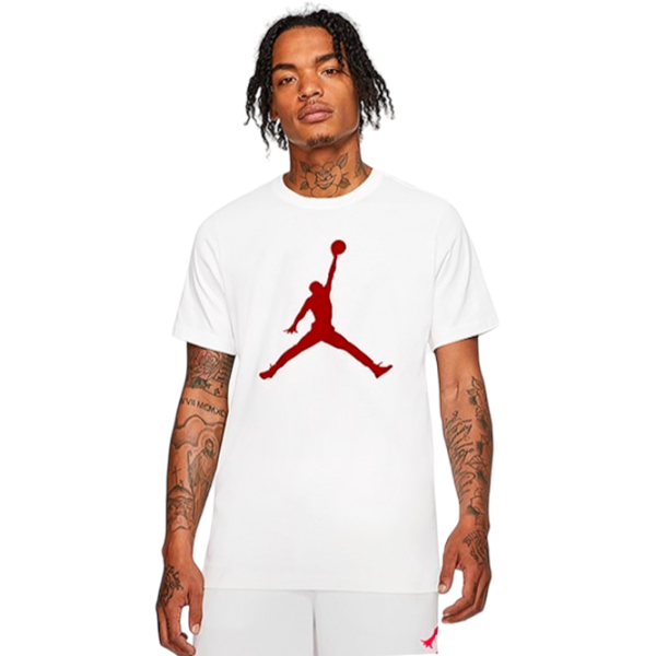 Футболка для мужчин Jordan Jumpman Ss Crew 100% хлопок/ Белый photo 2 Футболка для мужчин Jordan Jumpman Ss Crew 100% хлопок/ Белый photo 2