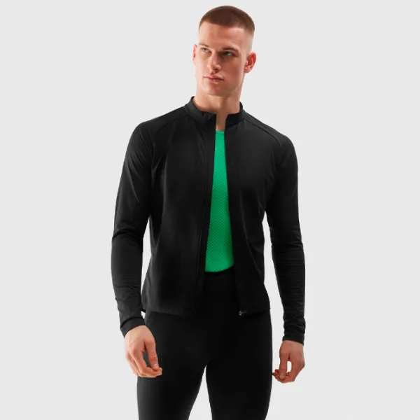 Hanorac pentru bărbați 4F 4FWSS24TFSWM345 Strâmt/ Black photo 4