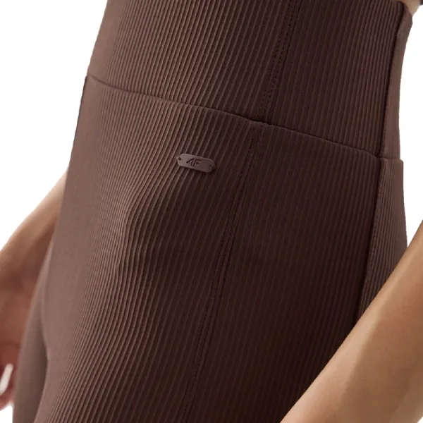 Короткие тайтсы для женщин 4F 4FWSS24TTIGF150-80S M/ Коричневый photo 3