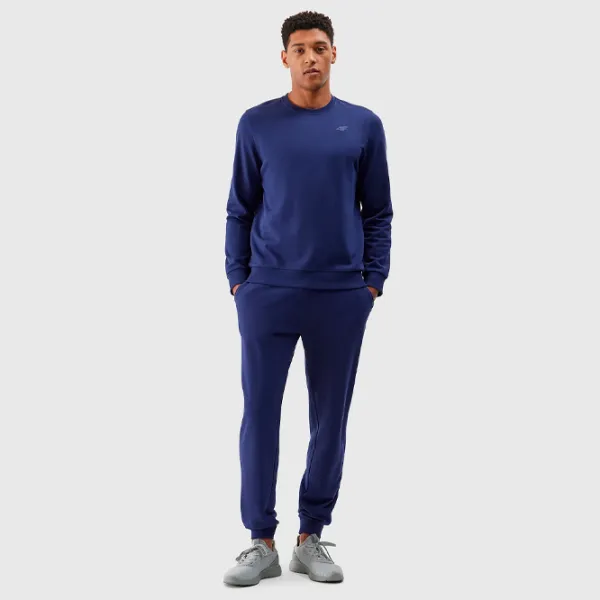 Толстовка для мужчин 4F 4FWSS24TSWSM1181 Прямой/ Navy Blue photo 4