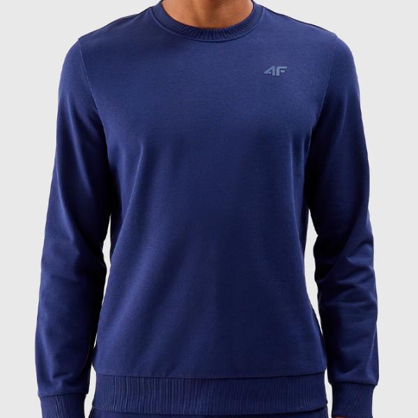 Толстовка для мужчин 4F 4FWSS24TSWSM1181 Прямой/ Navy Blue photo 5