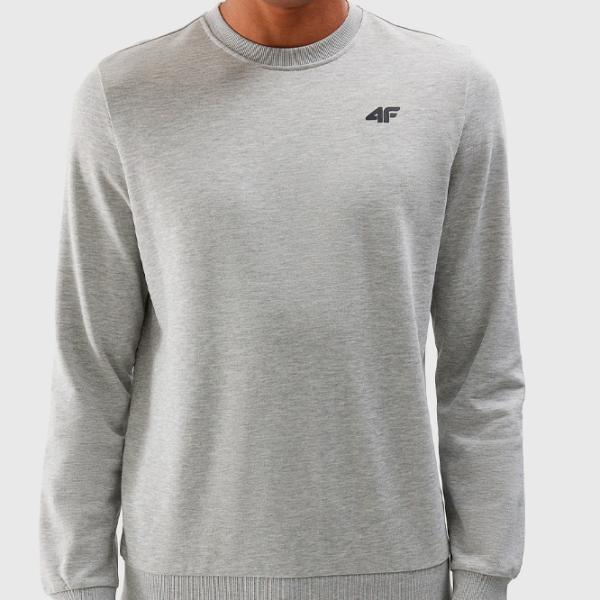 Hanorac pentru bărbați 4F 4FWSS24TSWSM1181 Drept/ Grey photo 6