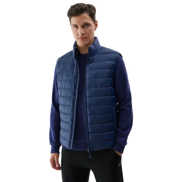 Vestă pentru bărbați 4F 4FWSS24TVJAM098-31S XL/ Blue photo 2 Vestă pentru bărbați 4F 4FWSS24TVJAM098-31S XL/ Blue photo 2