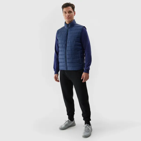 Vestă pentru bărbați 4F 4FWSS24TVJAM098-31S XL/ Blue photo 4 Vestă pentru bărbați 4F 4FWSS24TVJAM098-31S XL/ Blue photo 4