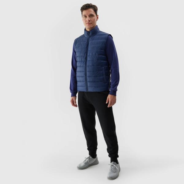 Vestă pentru bărbați 4F 4FWSS24TVJAM098-31S XL/ Blue photo 4 Vestă pentru bărbați 4F 4FWSS24TVJAM098-31S XL/ Blue photo 4
