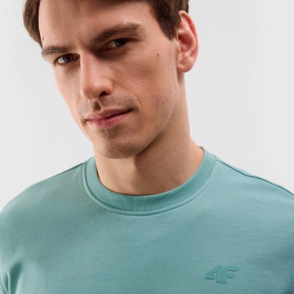 Толстовка для мужчин 4F 4FWSS24TSWSM1181 Прямой/ Бирюзовый photo 4