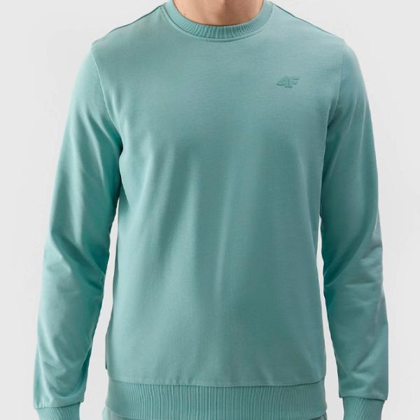 Hanorac pentru bărbați 4F 4FWSS24TSWSM1181 Drept/ Turquoise photo 5