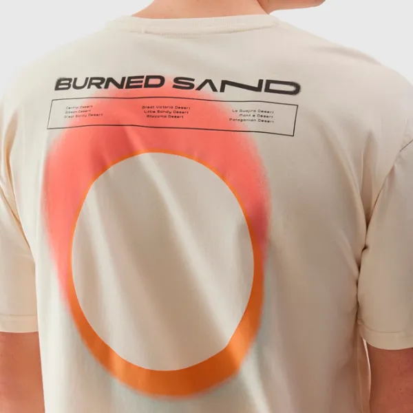 Футболка для мужчин 4F 4FWSS24TTSHM1286-83S 100% хлопок/ Бежевый photo 5