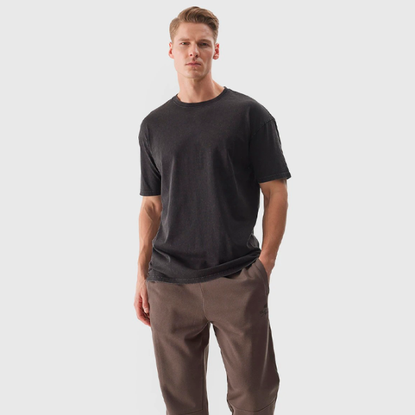 Tricou pentru bărbați 4F 4FWSS24TTSHM1316-20S 100% bumbac/ Black photo 5 Tricou pentru bărbați 4F 4FWSS24TTSHM1316-20S 100% bumbac/ Black photo 5