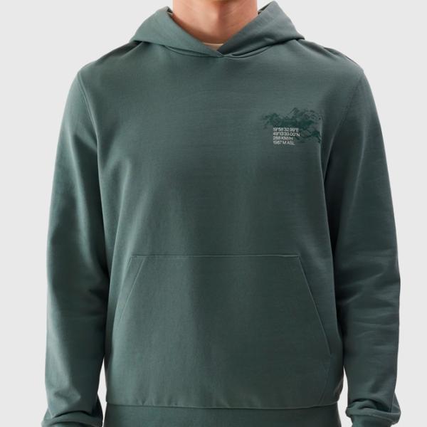 Hanorac pentru bărbați 4F 4FRSS24TSWSM1615 Drept/ Khaki photo 6